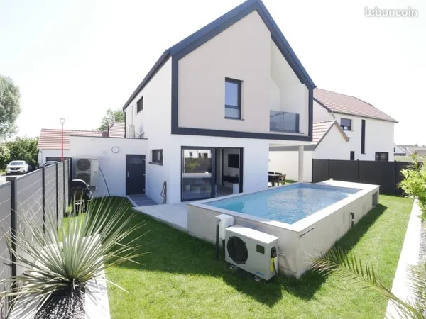 Nordhouse - Maison 2024, 119 m², 3,3 ares, piscine, terrasse, jardin, garage