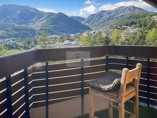 (06660) auron 2 pieces dernier etage terrasse sud garagevue piste panoramique