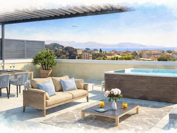 T5 DERNIER ÉTAGE ROOFTOP 39,5 m2 SUD-EST 2 PARKINGS LA CIOTAT