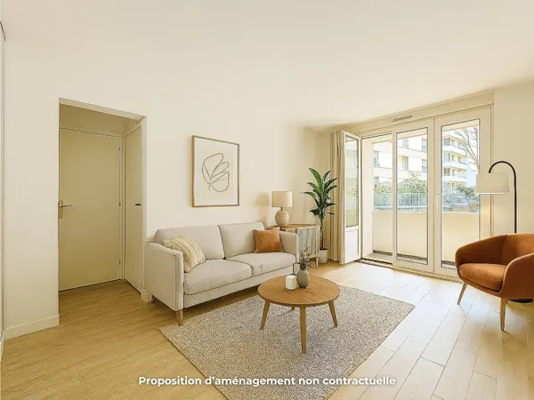 Vends appartement 63m² 4 pièces au calme absolu avec balcon