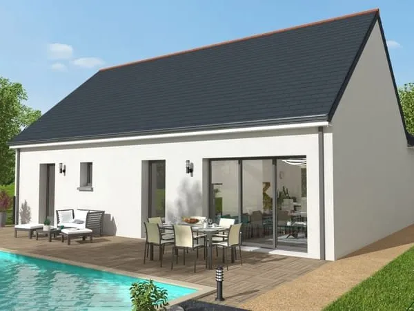 Projet de construction d'une maison 82 m² avec terrain à LONGAULNAY (35)