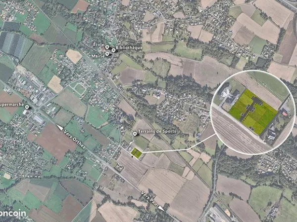 Terrain 416 m² Poey De Lescar