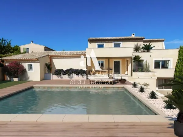 AUREILLE - MAISON CONTEMPORAINE VUE ALPILLES