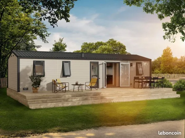 Mobil home Résidentiel 3ch 2sdb 2wc sur Parc Résidentiel Loisirs à l'année Clé en main