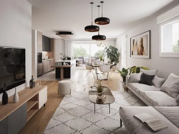 4 pièces avec grande terrasse ensoleillée de 32 m²