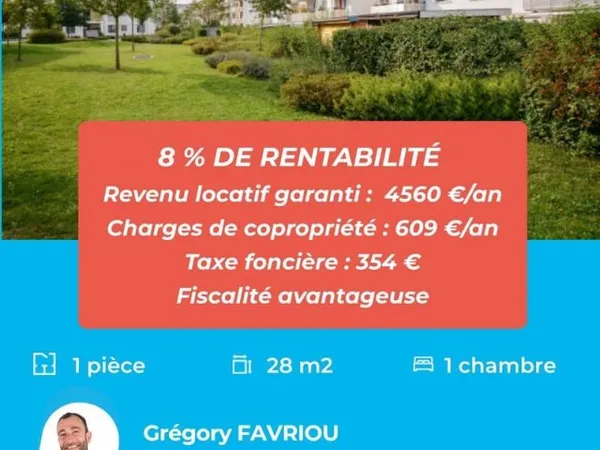 Appartement 1 pièce 28 m²