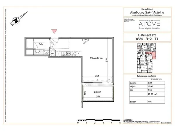 Appartement (T1) - 30.85