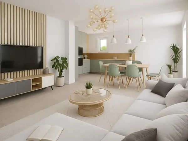Un logement spacieux avec terrasse