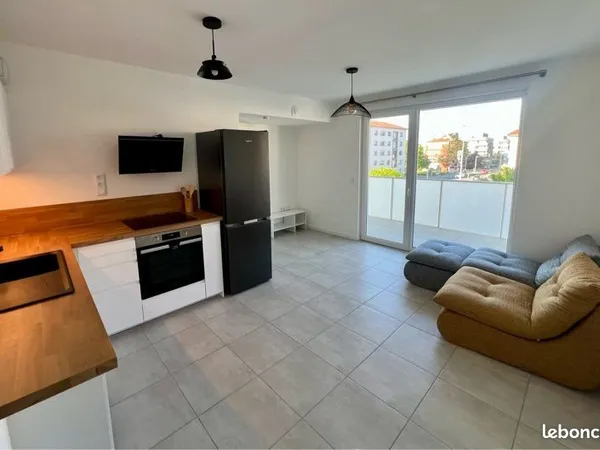 F2 NEUF Meublé 40m2 + Terrasse 7m2