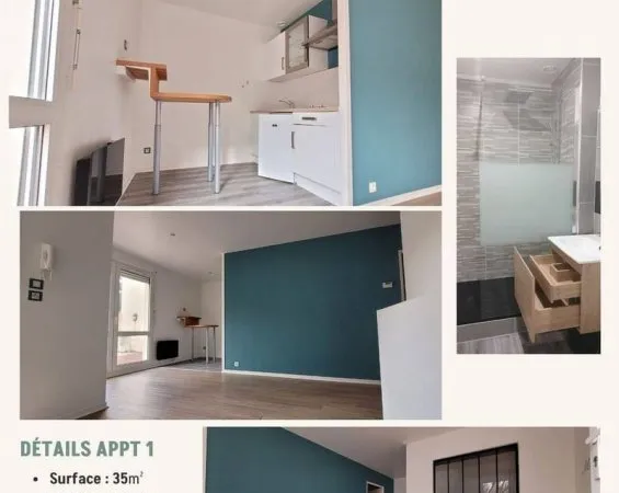 Appartement 2 pièces 65 m²