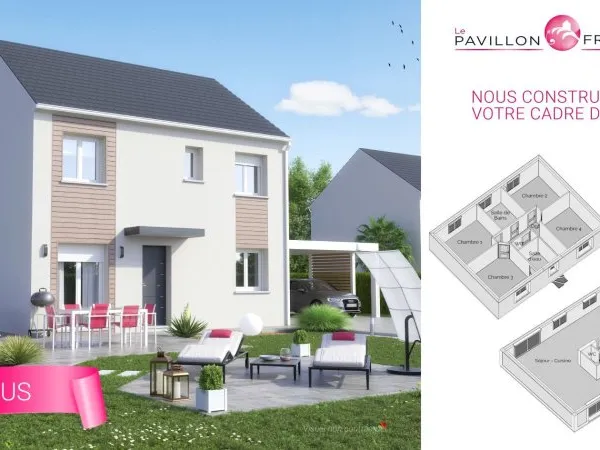 Terrain + maison 140 m²