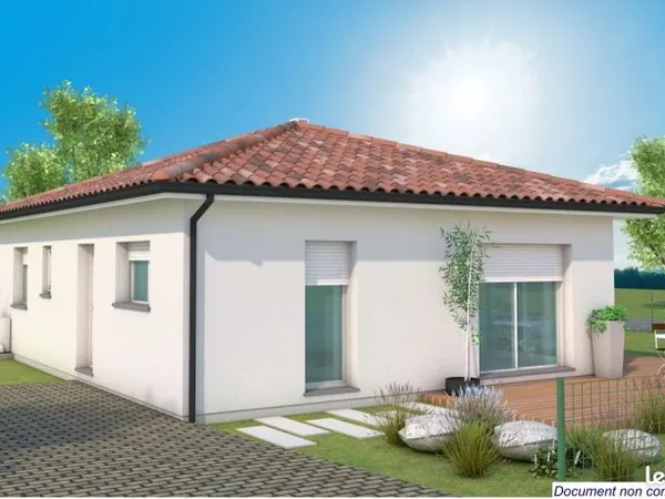 Maison Neuve T4 Plain-Pied 82 m² Meublée, Jardin 320 M2, proche du Bourg