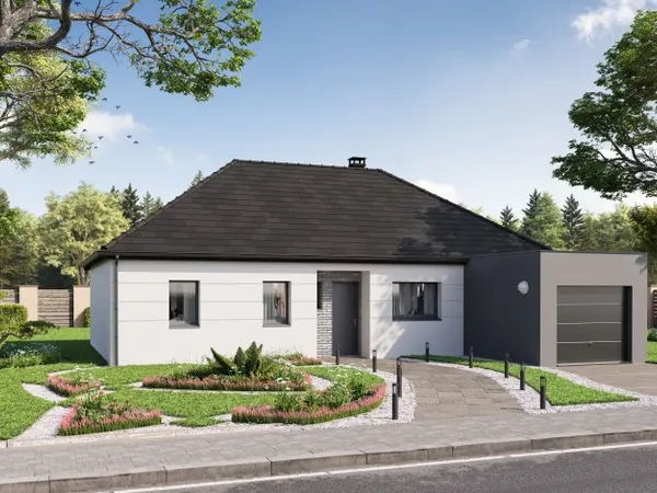 Terrain + maison 92 m²