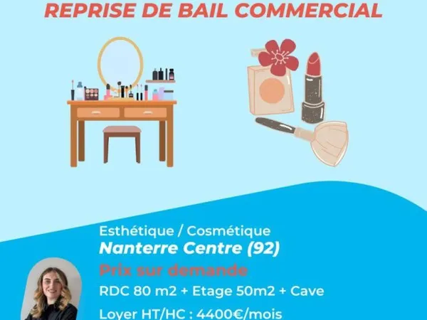 Fonds de commerce 140 m²