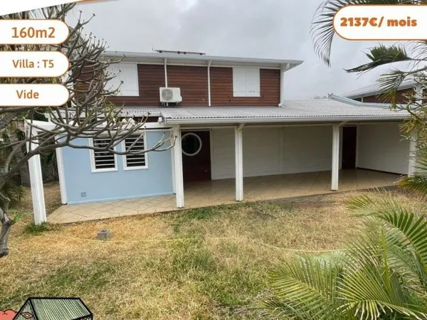 A LOUER - VILLA F5 - PLATEAU CAILLOUX