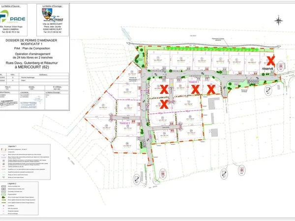Terrain à batir de 509 m²
