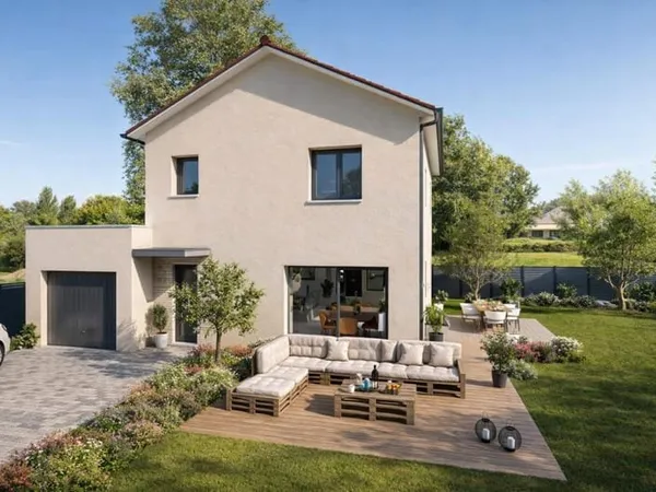 MAISON NEUVE + TERRAIN A SAINT JEAN D'AVELANNE
