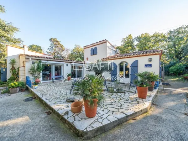 ARGELES-SUR-MER, ANCIEN MAS RENOVE, PLAIN PIEDS AVEC T2 ATTENANT, PISCINE!