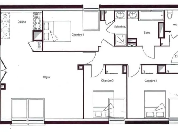 Appartement Attique 90 m² - Terrasse 100 m² BEGLES (33130)