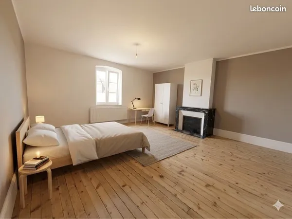 Colocation 4 chambres meublées - Appartement spacieux - Sedan
