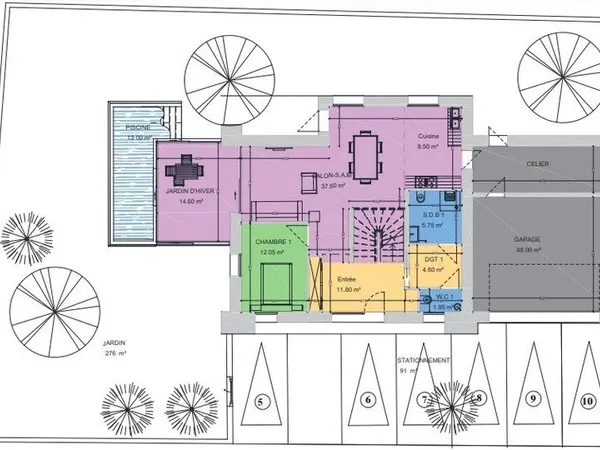 Dpt Moselle (57), à vendre CUVRY maison P7 de 170,35 m² - Piscine