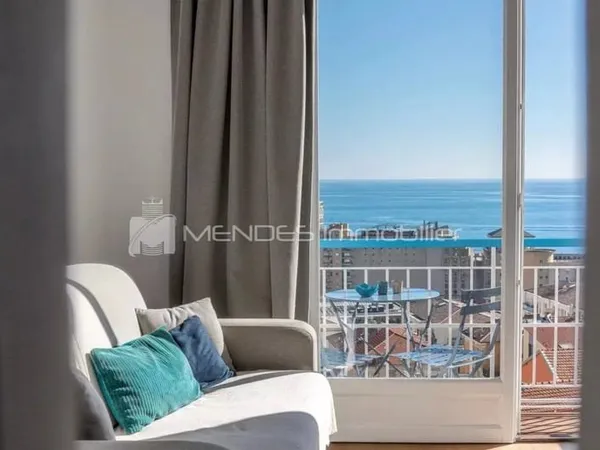 GRAND STUDIO PANORAMIQUE MER CAP D'AIL