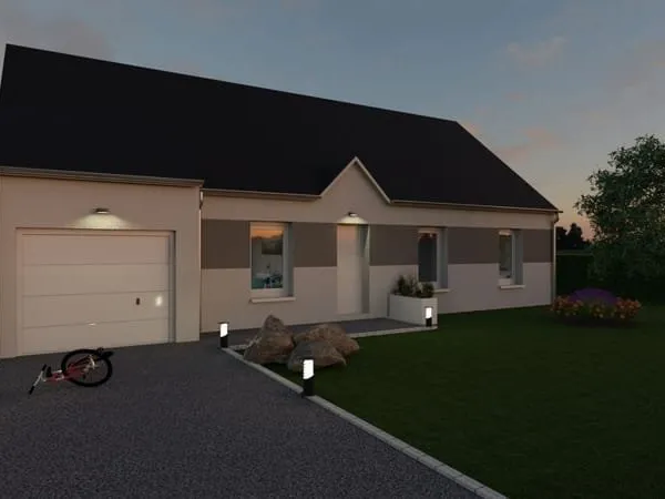 Projet de construction d'une maison 93 m² avec terrain à LA FERTE-BERNARD (72)