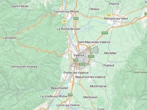 "Terrain de 1257 m² à Valence (26000) - Prix total de 495 000...