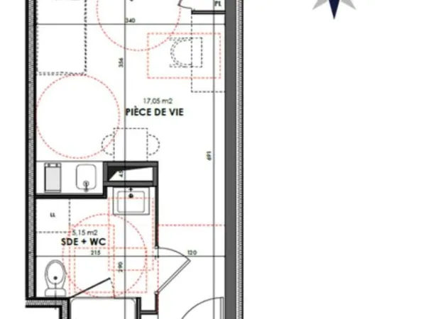 Studio campus avec parking