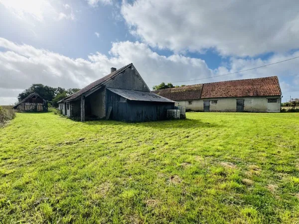 FERME A RENOVER, LONGERES, MAISON ANCIENNE, AU MILIEU DES CHAMPS, CALME, FORT POTENTIEL, GRAND TERRA