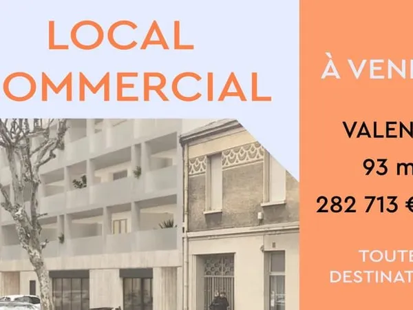 Local commercial de 93 m2 toutes destinations à Valence
