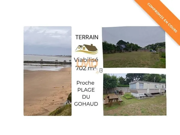 Terrain Viabilisé Tharon Plage 702m²