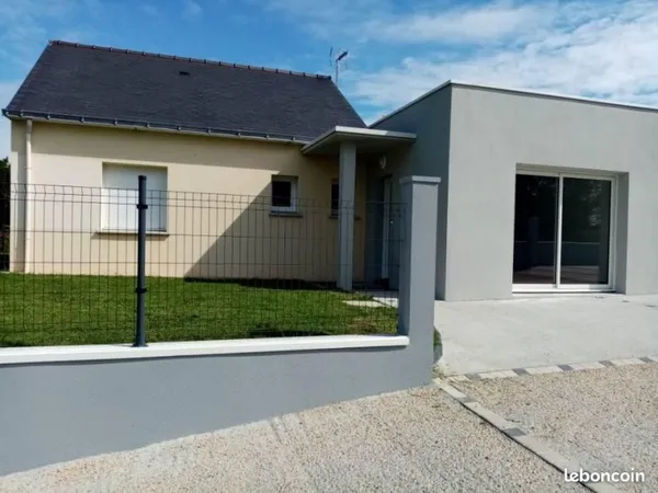 Maison plain-pied 3 chambres avec jardin et garage