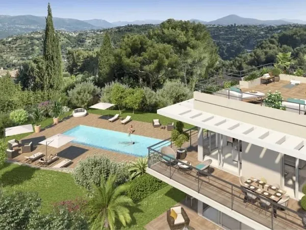 ?NOUVEAUTÉ FABRON : 2 Pièces RDJ Neuf - Piscine & Parking en sous-sol