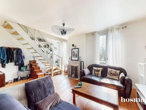 Ravissant et lumineux Duplex de 53m² Carrez et 88m2 au sol - Excellent état - 2 caves et Jardin priv