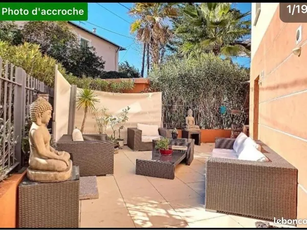 Co Location étudiante 3P +40m2 de terrasse à Juan les Pins