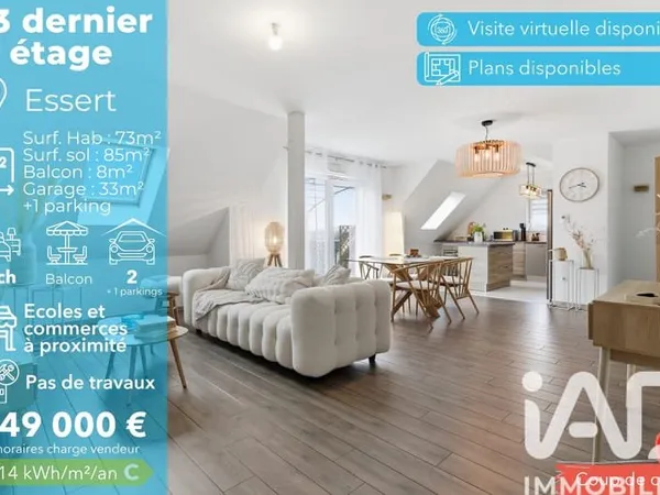 Vente Appartement 3 pièces