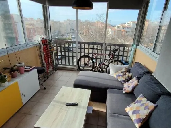 LE CAP D'AGDE: Situé sur l'île des pêcheurs, appartement type STUDIO-CABINE de 20.68m² + grande logg