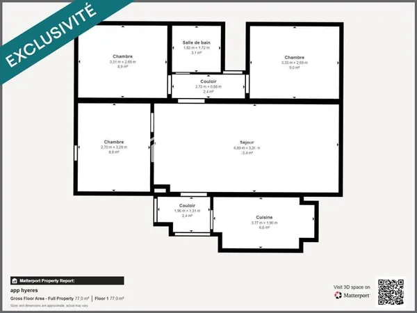 Appartement 4 pièces 65 m²