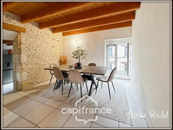 Appartement loué à vendre 4 pièces 2 chambres NEUVILLE DE POITOU (86)
