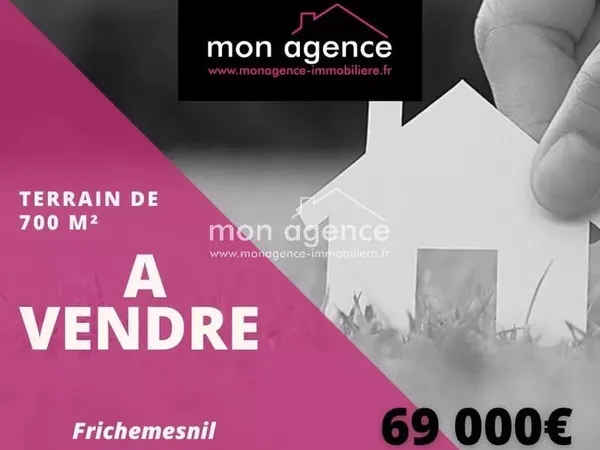 A Frichemesnil 76690, terrain constructible 700m²