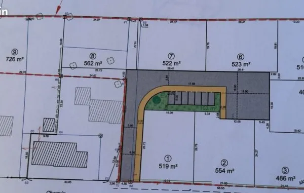 Terrain 510 m² Yzeure