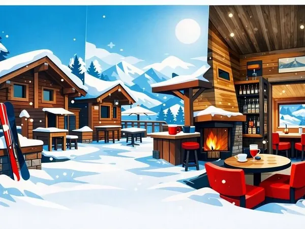 RESTAURANT D'ALTITUDE FONDS + MURS COMMERCIAUX station la plagne tarentaise