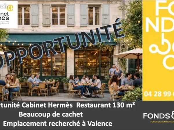 Fonds de commerce restaurant 150 m²