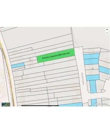 Terrain constructible 1000 m2 à La Bassée