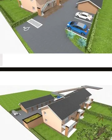 PC 6 logements avec garages / terrain 1600M²