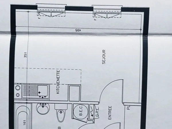 Studio de 25m2 avec cave