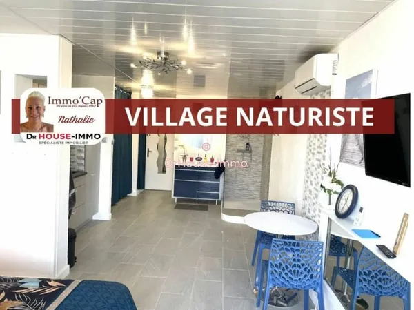 BAISSE DE PRIX - IMMO ' CAP - AU VILLAGE NATURISTE - AU 2è ETAGE A HELIOPOLIS E - TRES GRAND STUDIO 