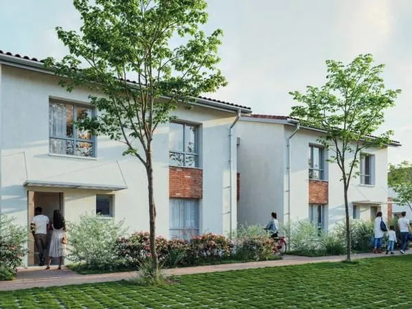 Apt T3 Duplex 68m2 traversant terrasse et jardin + 2 parking