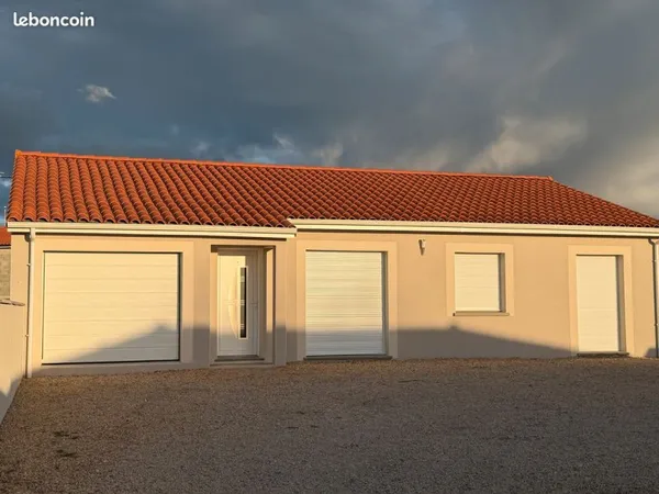 Charmante maison de plain-pied 95 m2 sur 591 m2 de terrain